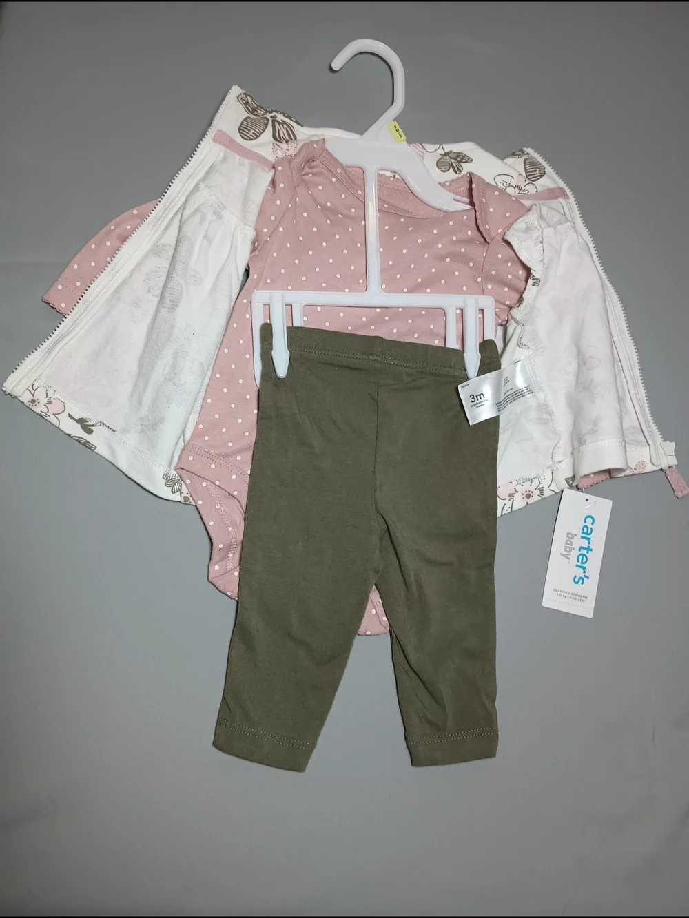 Carter's Baby Girl 3-Piece Floral Little Vest Set